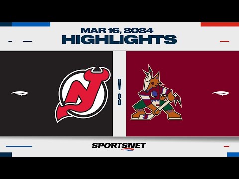 NHL Highlights | Devils vs. Coyotes - March 16, 2024