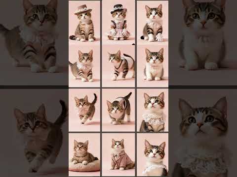 “When Cats Try Fashion Modeling 😂😻 Too Cute to Handle!”