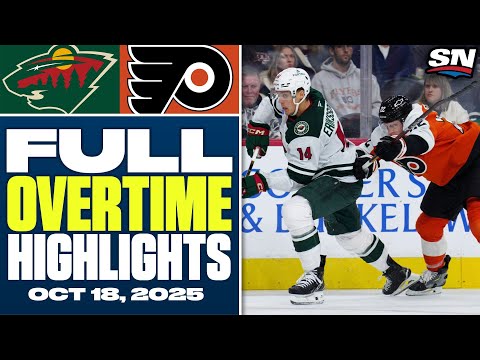 Minnesota Wild at Philadelphia Flyers | FULL Overtime Highlights - October 18, 2025