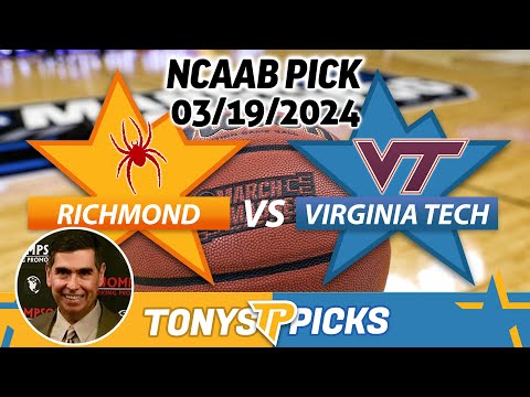 Richmond vs. Virginia Tech 3/19/2024 FREE College Basketball Picks and Predictions on NCAAB Betting