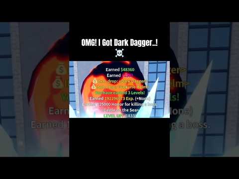 OMG! I Got Dark Dagger..! ☠️ + 2nd time kill Rip_Indra Boss! #bloxfruits #roblox #jujubotv