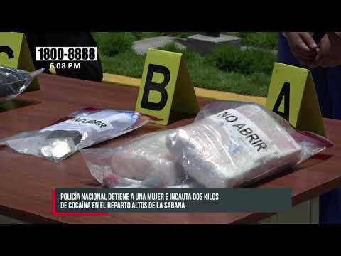 Incautan cocaína valorada en 50 mil dólares en un barrio de Managua - Nicaragua