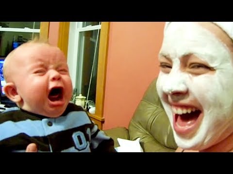Funny Babies Scared of Masks - Kids Pranks 2019