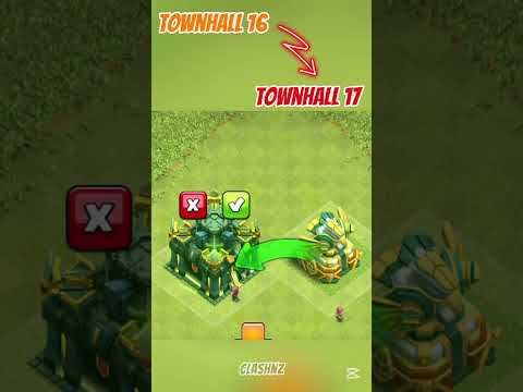 "Town Hall 17 Upgrade Animation is INSANE! 🔥 | Clash of Clans #shorts"