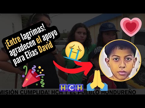 ¡Entre lagrimas! Elías David y su mamá agradecen al pueblo hondureño por el inmenso apoyo