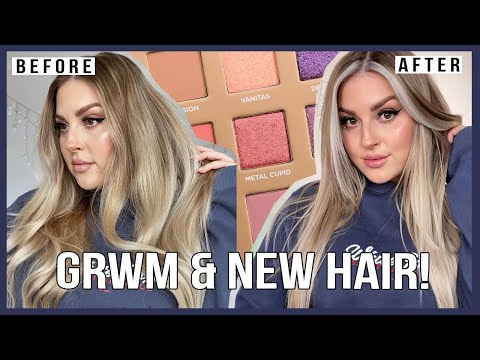 hang with me vlog style! hair transformation & GRWM! ?? i got new hair and its bomb ok