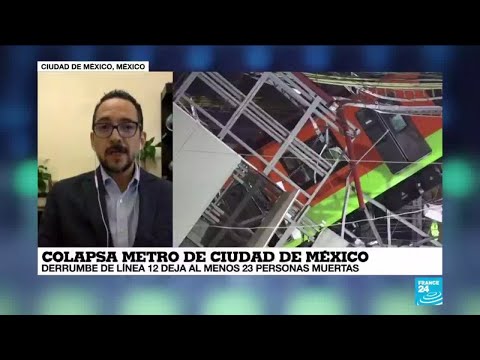 Informe desde México: un paso elevado de la línea 12 del metro de Ciudad de México se desplomó