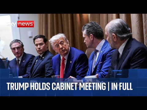 Trump holds cabinet meeting after pausing tariffs