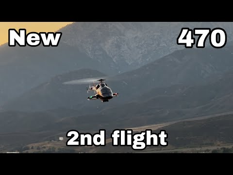 RotorScale Rc Airwolf SuperScale 470 2nd flight