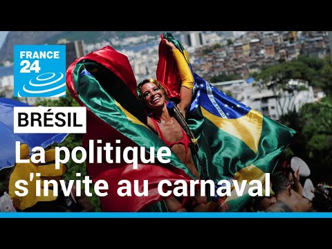 Au Brésil, la politique s’invite au célèbre carnaval de Rio de Janeiro • FRANCE 24