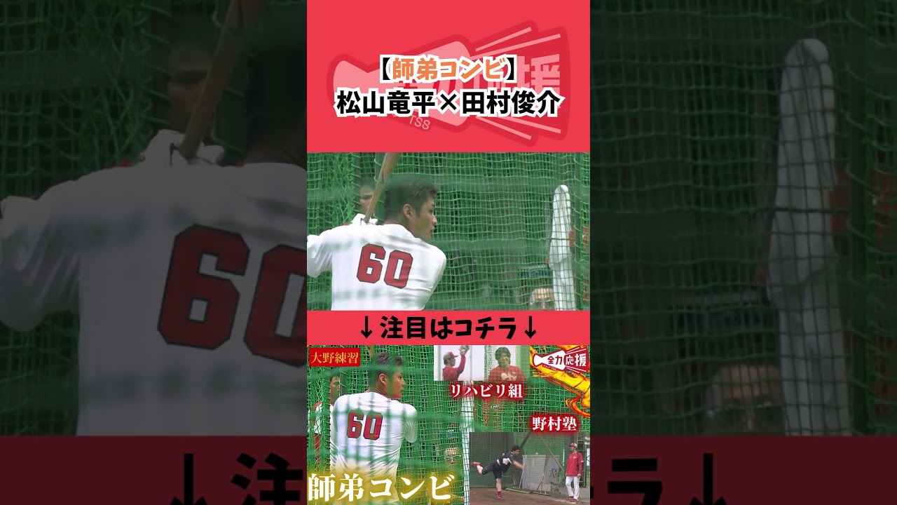 【師弟コンビ】マツ＆タム🔥田村、打撃レベルアップへ！【球団認定】カープ全力応援チャンネル