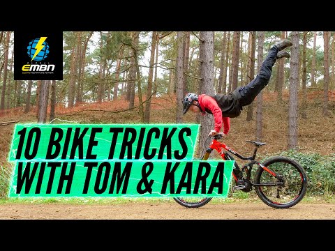 10 Flat Ground Bike Tricks You Can Learn Almost Anywhere! | Feat. Tom Cardy & Kara Beal