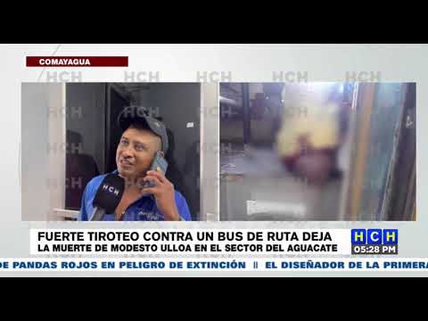 Sicarios acribillan al conductor de un autobús en Comayagua