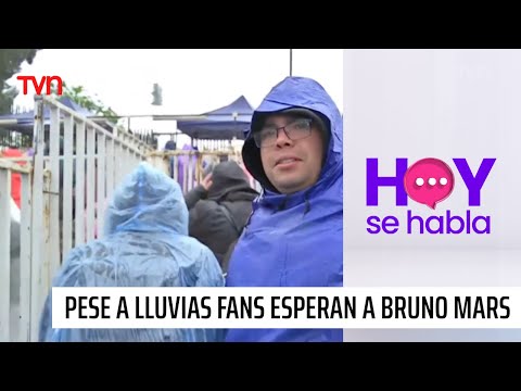 No importa la lluvia: Fanáticas están listas para el concierto de Bruno Mars | Hoy se habla