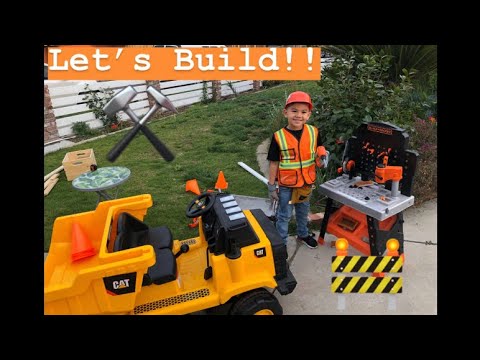 Aidan Driving his Construction Truck | Fun videos for kids
