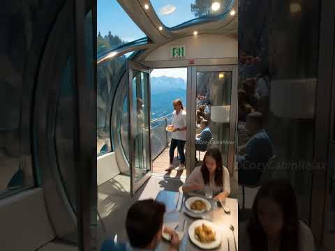 Cliffside Restaurant with Breathtaking Valley Views 🌿☕ #cliffsideviews #nature #travel