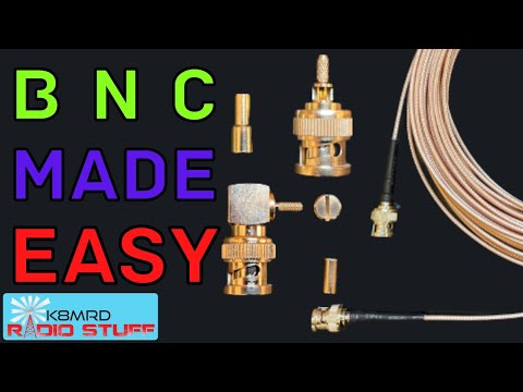 How To Install A Crimp Type BNC Connector On RG-316 Coax