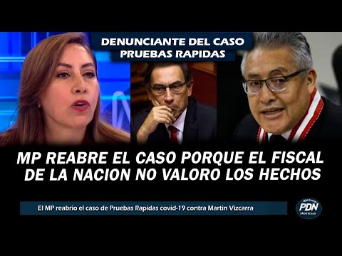 DENUNCIANTE SE PRONUNCIA TRAS DECISION DEL MP DE REABRIR EL CASO VIZCARRA POR PRUBEAS RAPIDAS COVID