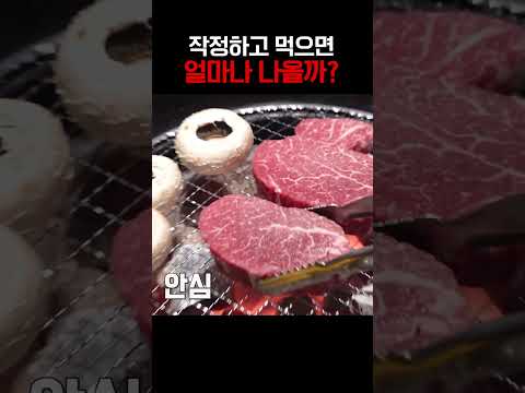 남자 6명 <strong>소고기</strong> 먹고 얼마 나올까??