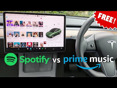 Is Amazon Prime Music a free alternative to the free Tesla Spotify account?