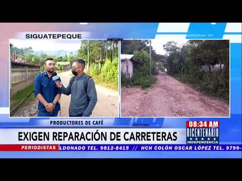 ¡Intransitables! Productores de Café de exigen reparación de calles en aldea Balibrea, Siguatepeque