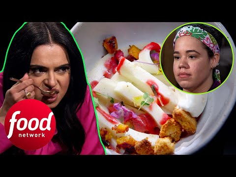 Chef Surprises Judges With 'Udon' Noodle Custard Dessert | Chopped Sweets