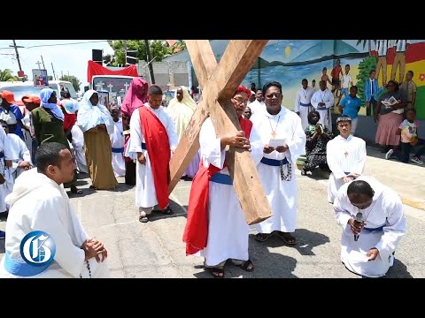 Missionaries of the Poor's re-enactment of the crucifixion of Jesus Christ