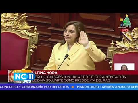 Congreso nombra a nueva presidenta del Perú