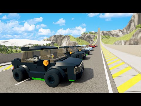 2024 High Speed Lego Car Ramp Jumps - BeamNG Drive | BeamNG with Ryan