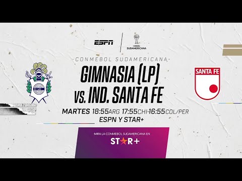 Gimnasia VS. Independiente Santa Fe - Copa CONMEBOL Sudamericana 2023 - Fase de Grupos - ESPN PROMO