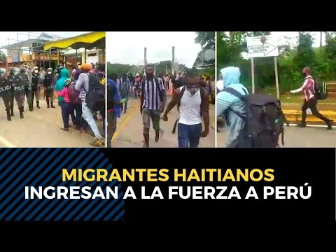 Madre de Dios: Migrantes haitianos ingresan a la fuerza a Perú en frontera con Brasil