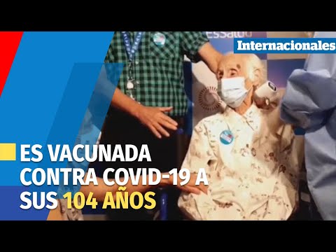 Mujer de 104 años, la primera adulta mayor vacunada en el Perú
