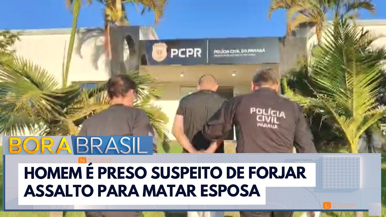 Homem é preso suspeito de forjar assalto e matar a própria mulher no PR