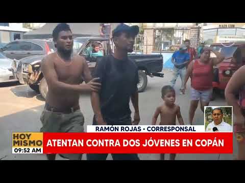 Atentan contra dos jóvenes en Copán
