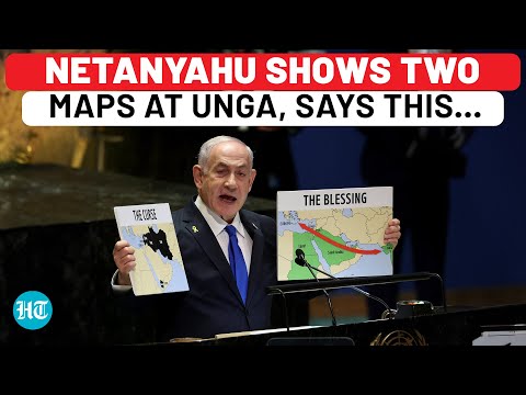 Netanyahu Shows 2 Maps At UNGA To Woo Arab Nations Amid Iran's Call For 'United Muslim Attack'