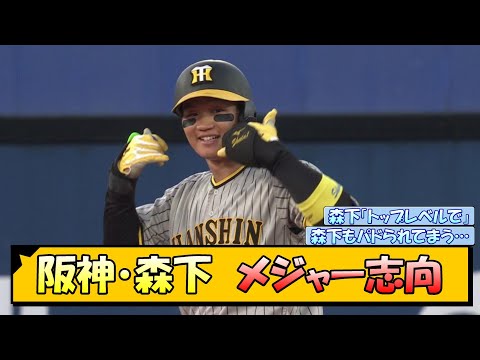 阪神・森下 将来的にメジャー挑戦の意向【なんJ/2ch/5ch/ネット 反応 まとめ/阪神タイガース/藤川球児/森下翔太】