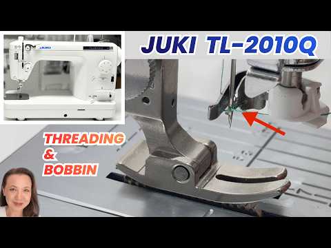 How to Thread and Wind a Bobbin for Juki TL 2010Q Semi Industrial Sewing Machine