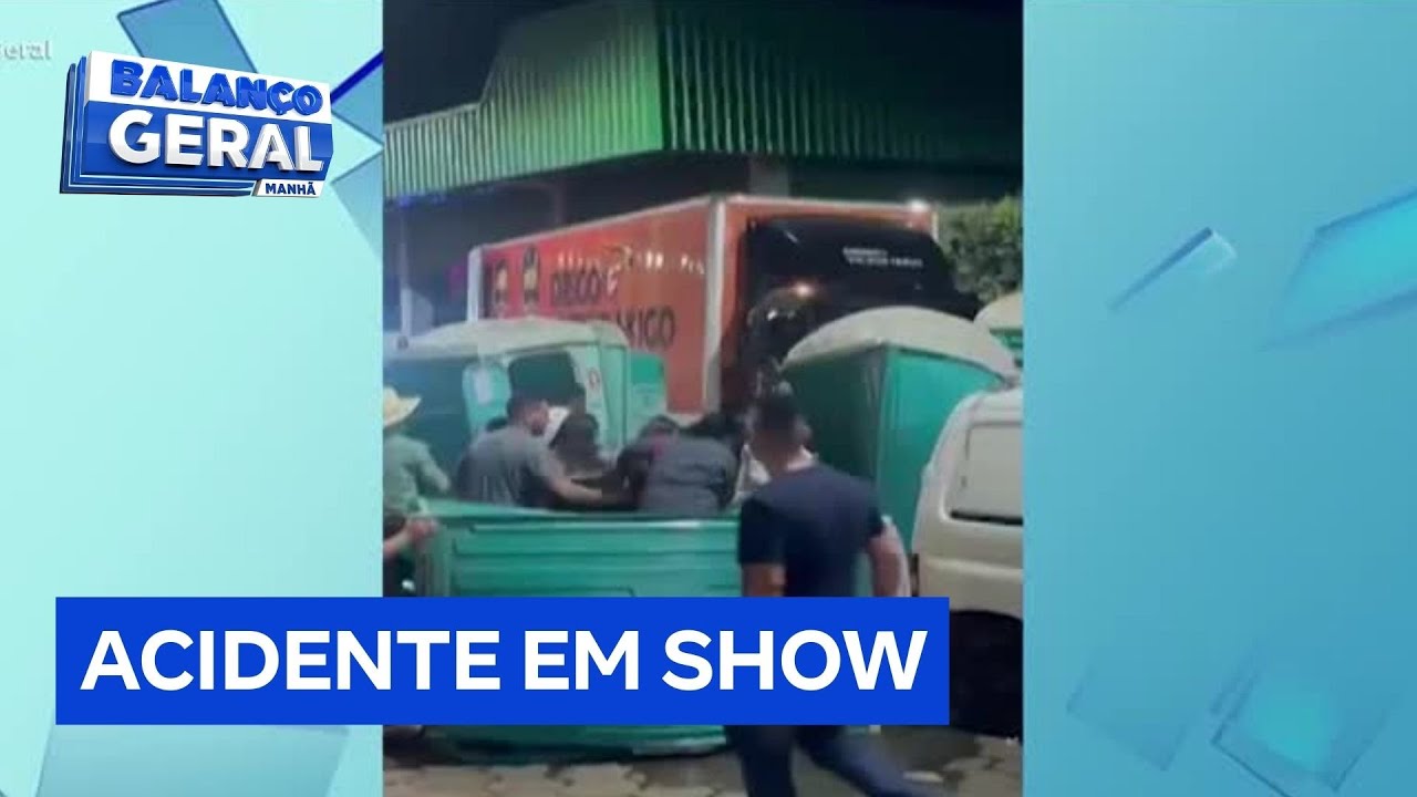 Acidente em show de dupla sertaneja deixa 16 feridos em Itaberaí GO