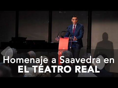 Homenajean a Jerónimo Saavedra en el Teatro Real