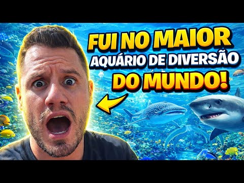 FUI NO MAIOR AQUÁRIO DO MUNDO !