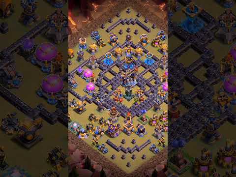 ANTI 3 STAR TOWN HALL 18 BASE! #TH18CWLBASE #th18legendbaselink  #Th18warbaselink