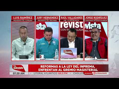 LA ENTREVISTA l Reformas a la ley del INPREMA, enfrentan al gremio magisterial