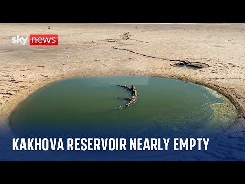 Ukraine war: The Kakhovka reservoir was once the second biggest in Europe - now it's nearly empty