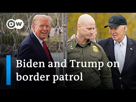 How Trump and Biden are trying to score points on their campaign at the Mexican border | DW News