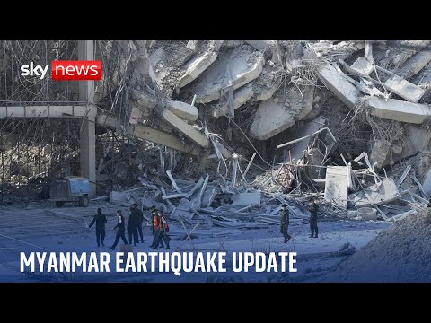 Sky News reports live from earthquake aftermath