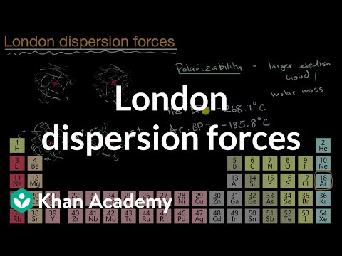 London dispersion forces | Intermolecular forces and properties | AP Chemistry | Khan Academy