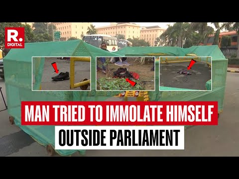 Delhi: A Man Tried To Attempt Suicide Outside Parliament Near Rail Bhawan