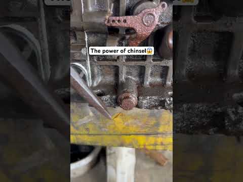 Old school technique,to remove drain using chinsel😱 #bjuneworks #highlights #subscribe #mechanic