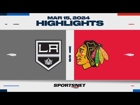 NHL Highlights | Kings vs. Blackhawks - March 15, 2024