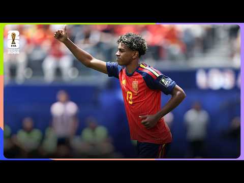 Lamine Yamal Nearly Scores | Spain 2-1 Belgium | FIFA World Cup 2026™